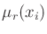 $\mu_r(x_i)$