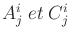 $A_j^i  et  C_j^i$